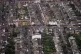 An aerial view of terraced housing in west London