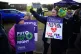 Ambulance workers on the picket line outside North Bristol O