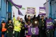 Ambulance workers on the picket line outside London Ambulanc