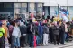 Anti-fascists from Cornwall Resists, stand outside the Beres