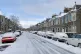 Snow in the west end of Aberdeen, Scotland, as weather warni