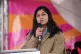 Zarah Sultana MP speaks during a strike rally in Trafalgar S