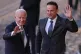IN THE HEADLINES: US President Joe Biden (left) is greeted b