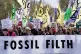 Extinction Rebellion demonstrators in Whitehall, London, on 
