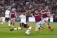 Manchester United's Anthony Martial attempts a shot on goal 
