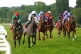 Indemnify ridden by jockey Ray Dawson (second left) wins the