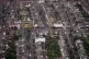 An aerial view of terraced housing in west London