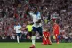 England's Bukayo Saka celebrates scoring their side's fifth 