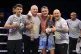 Dalton Smith celebrates victory against Sam Maxwell after th