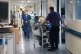 
A general view of staff on a NHS hospital ward at Ealing H