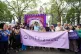 The protest by members of the British actors union Equity in