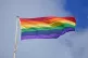 A Pride flag ahead of the Pride in Liverpool parade