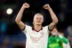Manchester City's Erling Haaland celebrates victory after th