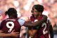 West Ham United's Nayef Aguerd celebrates scoring against Ch