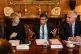 Prime Minister Rishi Sunak (centre) and Health and Social Ca