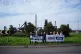 Workers outside Tata Steel's Port Talbot steelworks in south