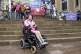 Pam Duncan-Glancy addressing a strike rally, September 2023.