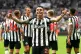 Newcastle United's Miguel Almiron celebrates scoring their s