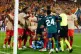 Arsenal's Gabriel Jesus gestures during the Uefa Champions L