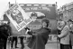 Miners and trade unionists marching to Westminster during th