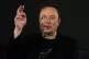 Elon Musk, CEO of Tesla and SpaceX gestures during an 'in-co