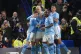Manchester City's Erling Haaland (centre) celebrates with te