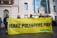 Greenpeace activists outside Westminster Magistrates' Court,