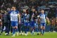 Brighton and Hove Albion's Joao Pedro (centre) celebrates af