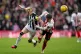 Newcastle United's Anthony Gordon and Sunderland's Trai Hume