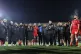 Stade Toulousain head coach Ugo Mola speaks to his players a