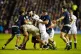 Scotland's Pierre Schoeman attempts to claim the ball during
