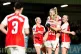 Arsenal's Stina Blackstenius (second right) celebrates scori