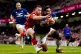 France's Romain Taofifenua on their way over to score their 