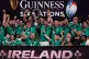Ireland's Peter O'Mahony lifts the Six Nations trophy after 