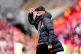 Liverpool manager Jurgen Klopp celebrates at the end of the 