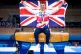Max Whitlock poses with his gold medal at the Tokyo 2020 Oly