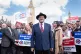 George Galloway speaking to the media during a press confere