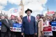 George Galloway speaking to the media during a press confere