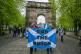 People take part in a March for Independence from Kelvingrov