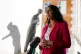 Former home secretary Suella Braverman speaking to the media