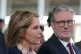 Labour Party leader Sir Keir Starmer, sits with new Labour M