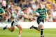 Northampton Saints' Fin Smith evades Gloucester's Jack Reeve