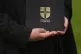 A graduation ceremony outside Senate House at Cambridge Univ