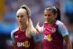Aston Villa's Alisha Lehmann (left) and Kenza Dali during th