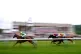 Trooper Bisdee ridden by jockey Luke Morris (left) on their 