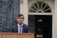 Prime Minister Rishi Sunak issues a statement outside 10 Dow