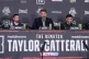Josh Taylor (left), Jack Catterall (right) and promoter Eddi