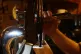 A pint of lager being pulled in a pub