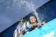 Erling Haaland during a trophy parade in Manchester, after t