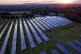 Solar panels in a field near Five Oaks, west Sussex